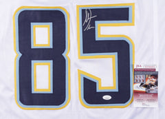 Antonio Gates Signed San Diego Chargers White Jersey (JSA COA) 8×Pro Bowl T.E.