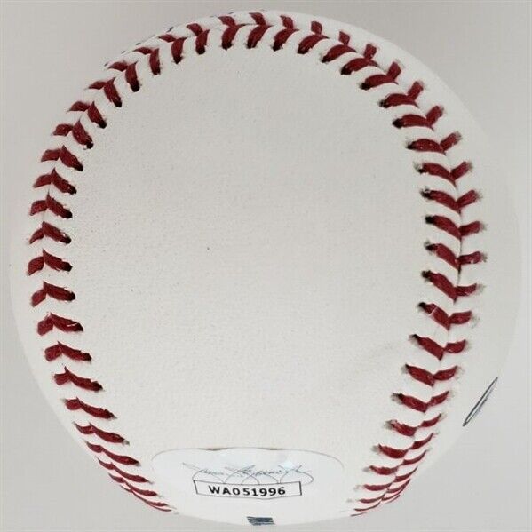 Bill Mazeroski "HOF 01" Signed OML Baseball (JSA COA) Pittsburgh Pirates HOF 3.B