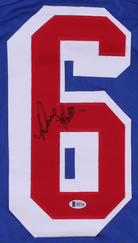 Doug Lidster Signed Rangers Jersey (Beckett Hologram) 1994 Stanley Cup Champion