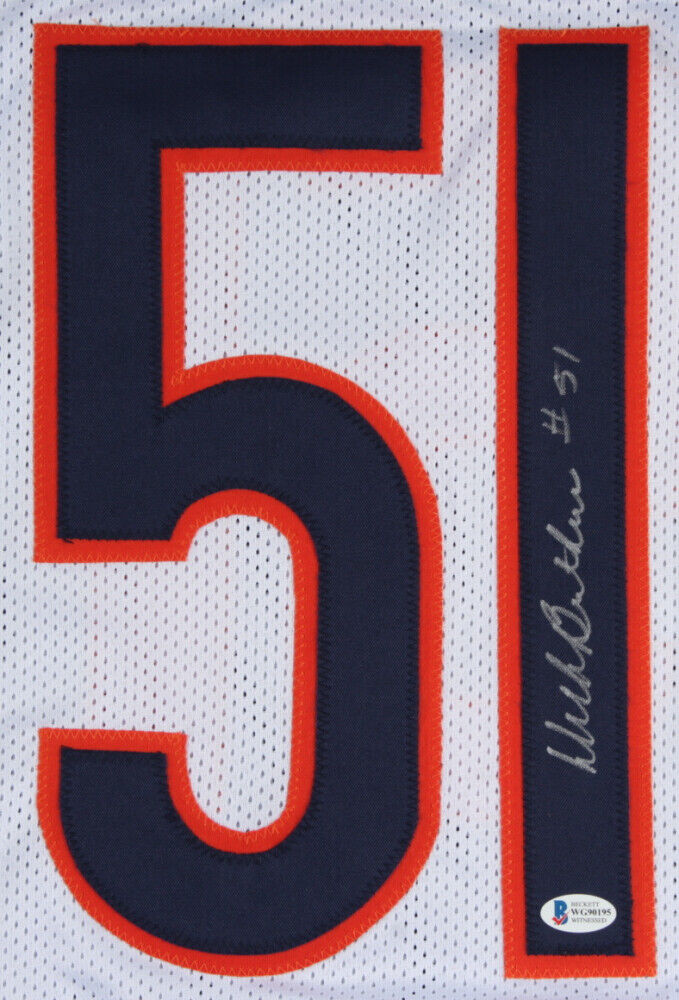 Dick Butkus Signed Chicago Bears Jersey (Beckett COA) 8×Pro Bowl Linebacker