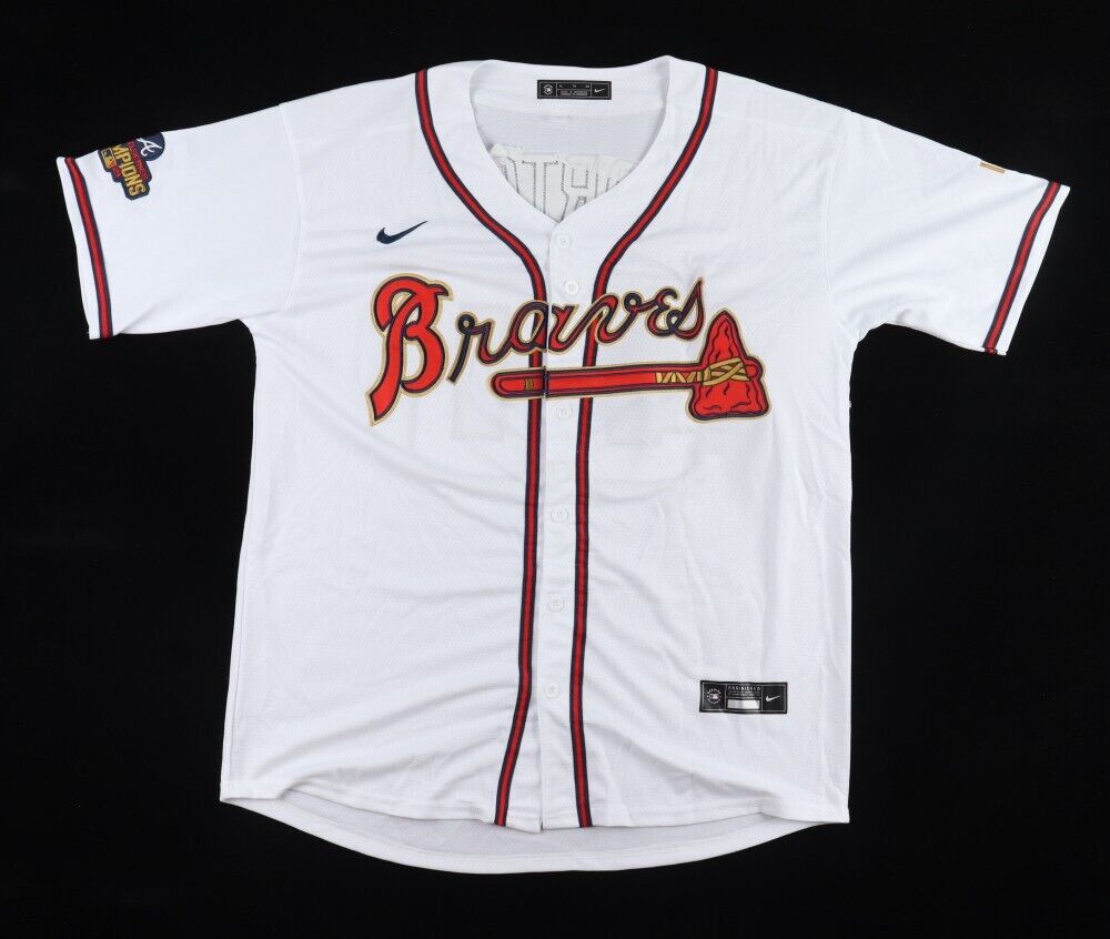Charlie Morton Signed Atlanta Braves Custom Nike Style Jersey (JSA COA) Pitcher