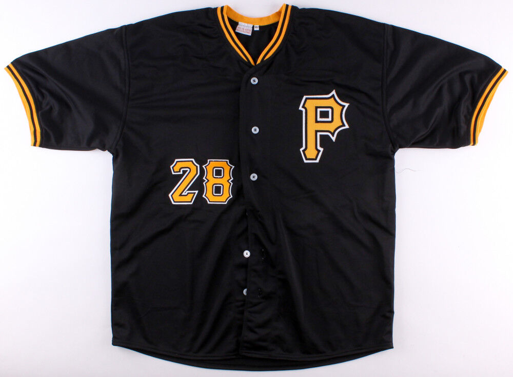 John Jaso Signed Pittsburgh Pirates Jersey (TSE COA) Hit for the cycle 9/28/2016