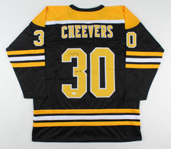 Gerry Cheevers Signed Boston Bruins Jersey Inscribed "HOF 85" (JSA COA)