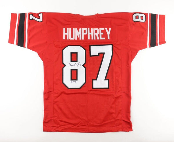 Claude Humphrey Signed Atlanta Falcons Jersey (JSA COA) 6xPro Bowl Def –