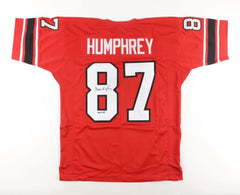 Claude Humphrey Signed Atlanta Falcons Jersey (JSA COA) 6xPro Bowl Defensive End