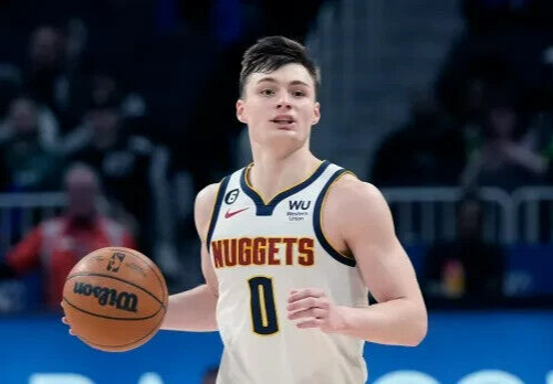 Christian Braun Signed Denver Nuggets Jersey (JSA) 1st Rnd Pick / Kansas Jayhawk