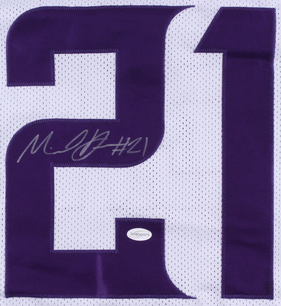 Mike Hughes Signed Vikings Jersey (TSE COA)Minnesota 2018 1st rd Draft Pk / UCF