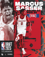 Marcus Sasser Signed Detroit Pistons Green Jersey (Beckett) 2023 1st Round Pick