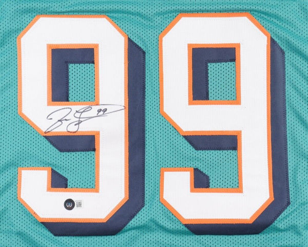 Jason Taylor Signed Miami Dolphins Jersey (Beckett COA) HOF Class