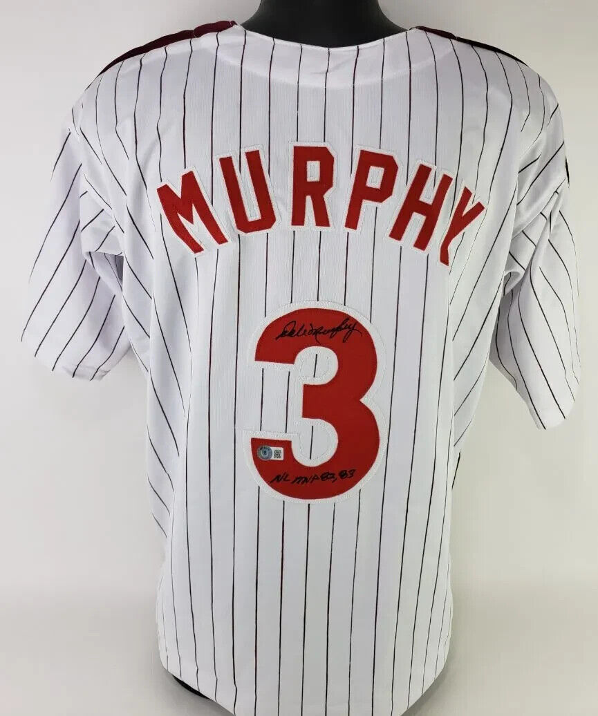 Dale Murphy Signed Philadelphia Phillies Jersey (Beckett) 2×NL MVP (1982,1983)