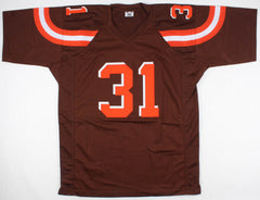 Nick Chubb Signed Cleveland Browns Jersey (Beckett) #31 His Rookie Year Number