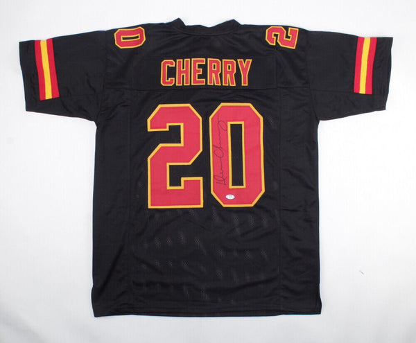 Deron Cherry Signed Kansas City Chiefs Throwback Jersey (PSA COA) 6xPr –