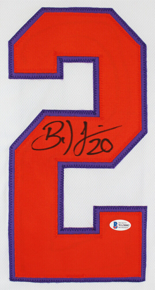 Brian Dawkins Signed Clemson Tiger Jersey (Beckett COA) Eagles 9xPro Bowl Safety