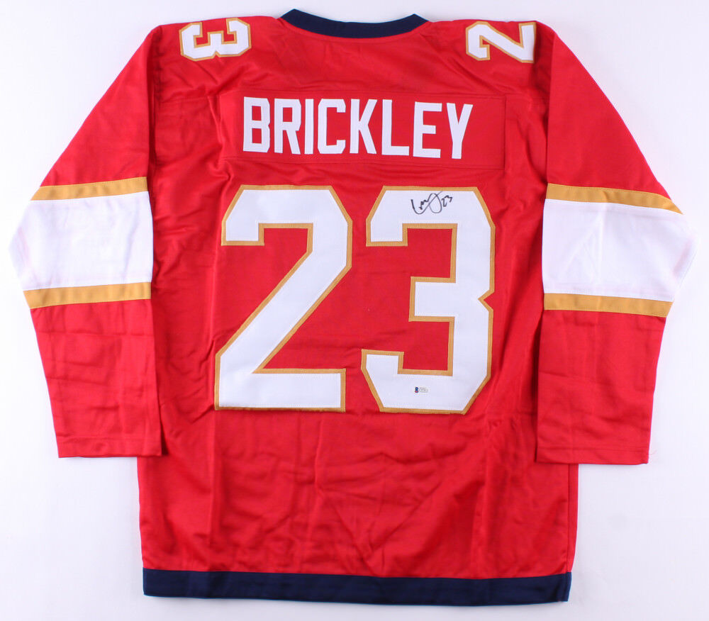 Connor Brickley Signed Panthers Jersey (Beckett COA) Playing career 2014–present