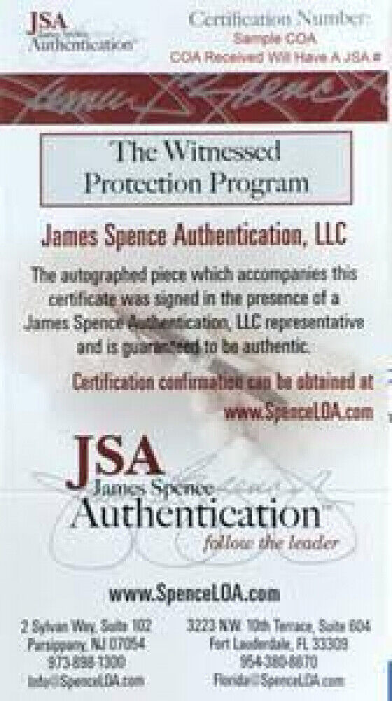 Vinny Testaverde Signed Jets Logo Football (JSA COA)