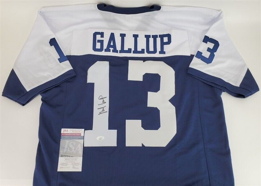 Michael Gallup Signed Cowboys Jersey (JSA Hologram) Dallas 2018 3rd Rd Pick W.R
