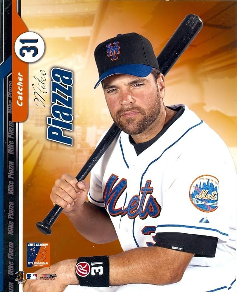 Mike Piazza Signed New York Mets Majestic Jersey (PSA & ML) 1993 Rookie of Year