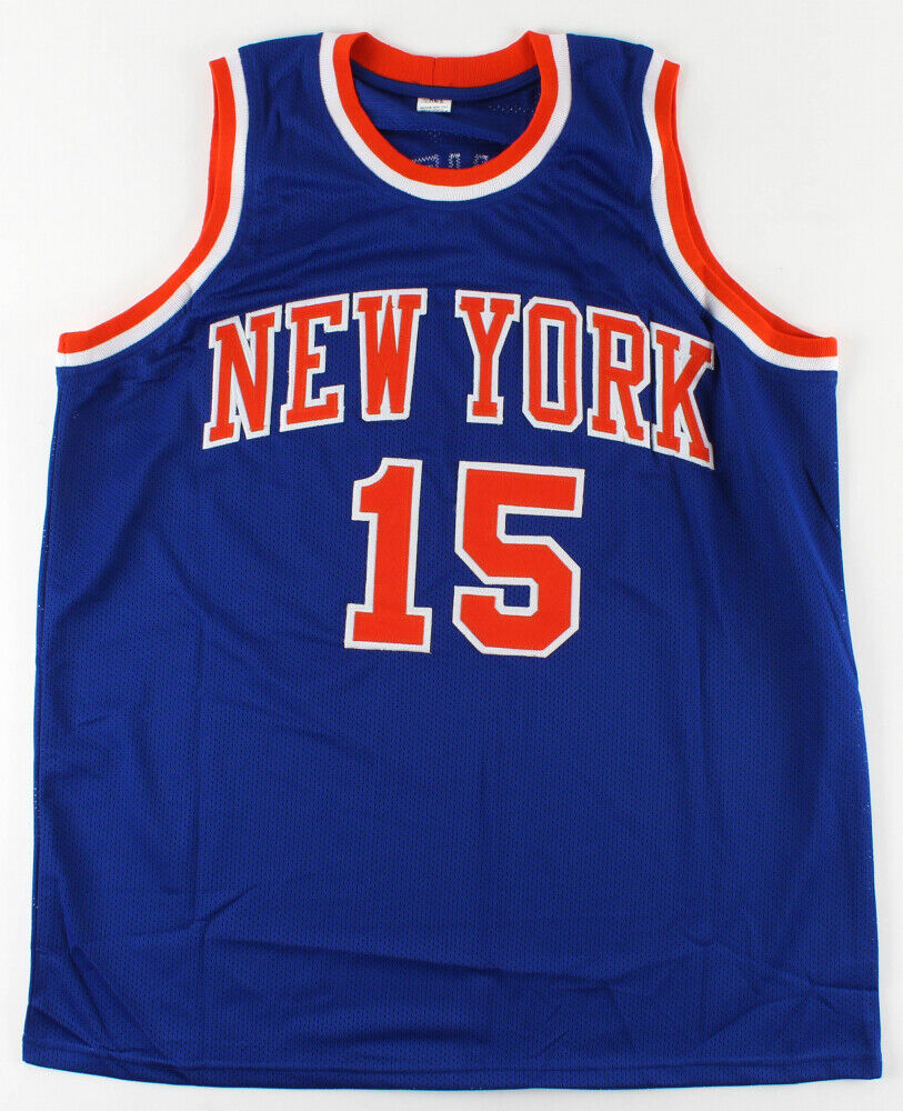 Earl Monroe Signed Knicks Jersey (PSA COA) 4×NBA All-Star / 1973 World Champion