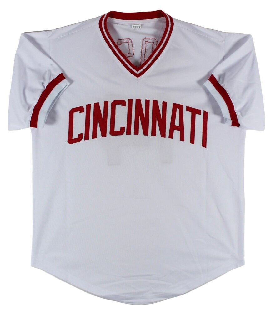 Pete Rose Signed Cincinnati Reds Jersey Inscribed "4256"(Beckett) 2xSeries Champ