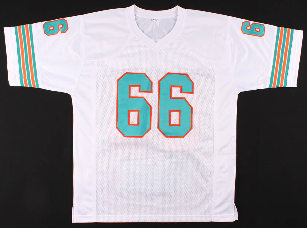 Larry Little Signed Miami Dolphins Stat Jersey Inscribed "HOF 93" (JSA COA)
