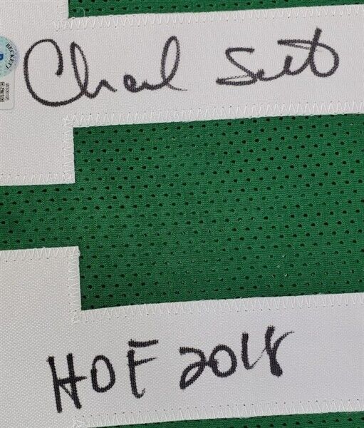Charlie Scott Signed Celtics Green Picture Jersey Inscribed "HOF 2018" (JSA COA)