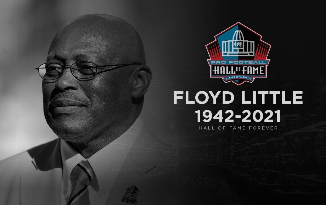 Floyd Little Signed Denver Broncos Career Stat Jersey 3xInscribed (JSA COA) R.B.