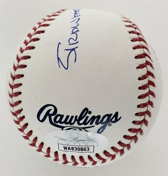 Darryl Strawberry New York Mets 2xInscribed & Signed OML Baseball (JSA COA)