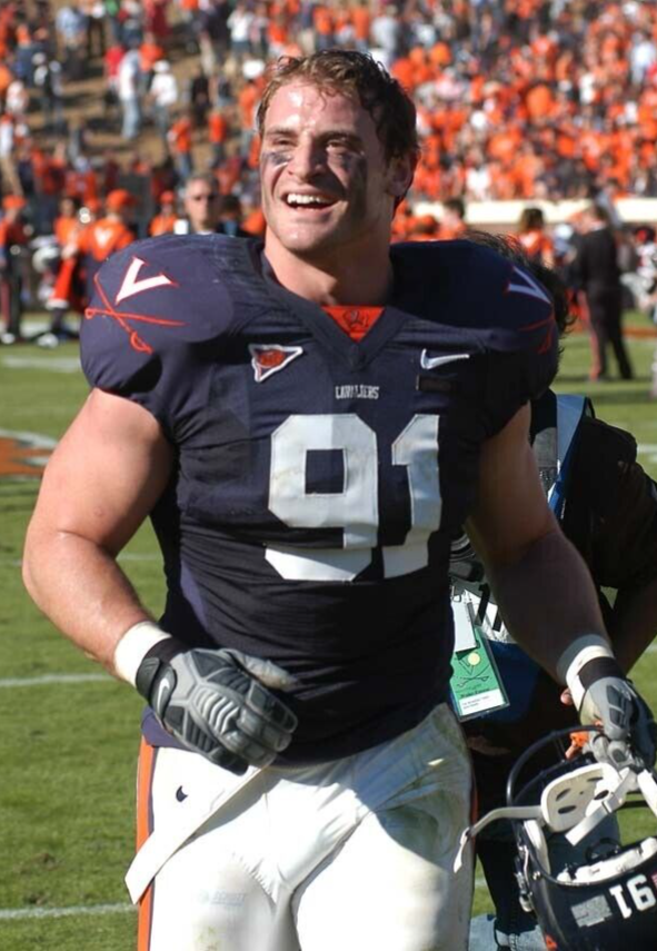 Chris Long Signed Virginia Cavaliers Jersey (JSA COA) Philadelphia Eagles D.E.