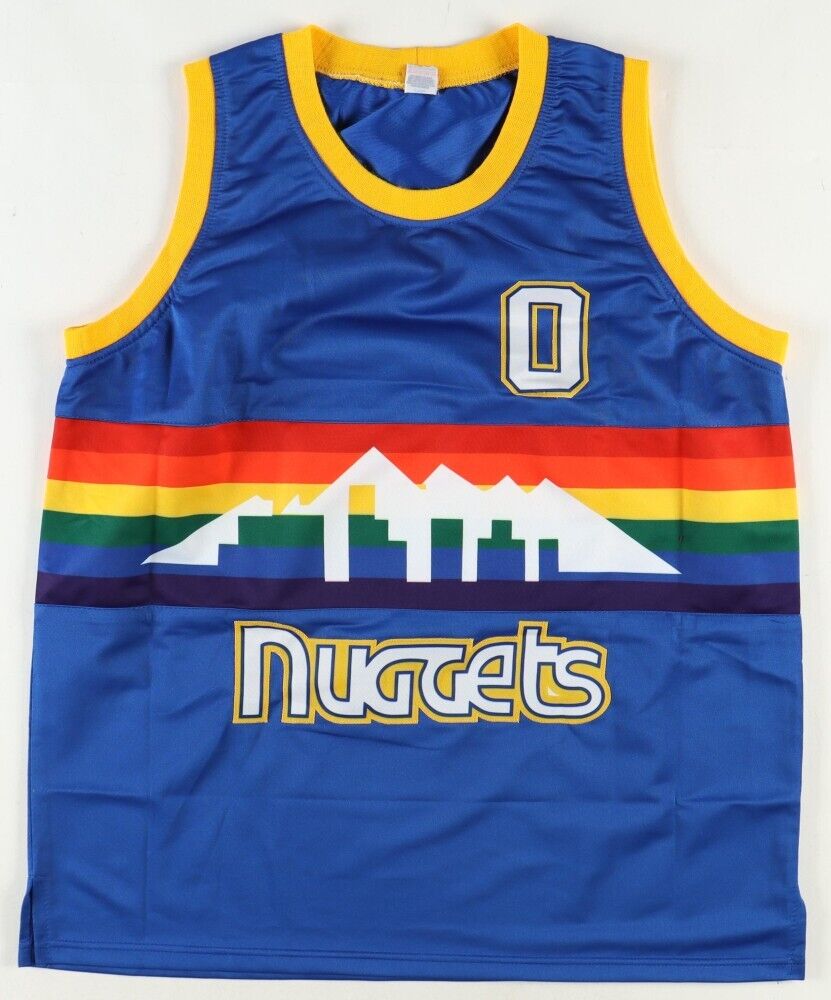 Christian Braun Signed Denver Nuggets Throwback Jersey Ins "23 NBA Champs" (JSA)