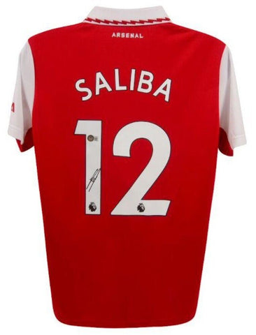 William Saliba Signed Arsenal F.C. Adidas Soccer Jersey (Beckett) Center-Back