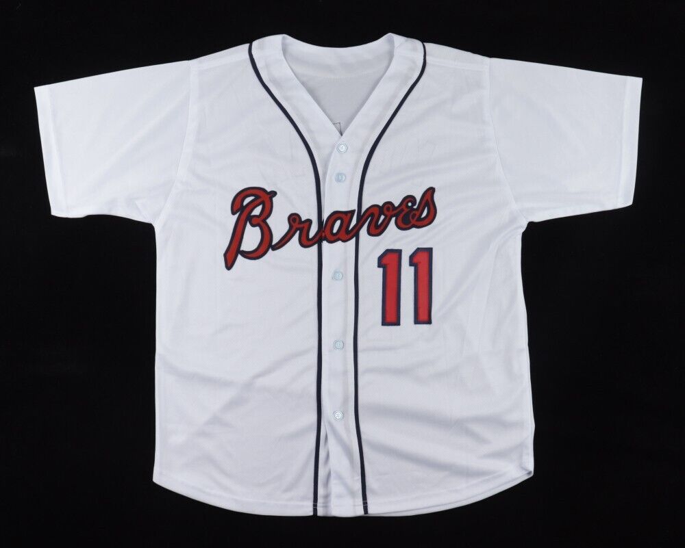 Felix Millan Signed Atlanta Braves Jersey (OKAuthentics) 3xAll Star 2nd Baseman