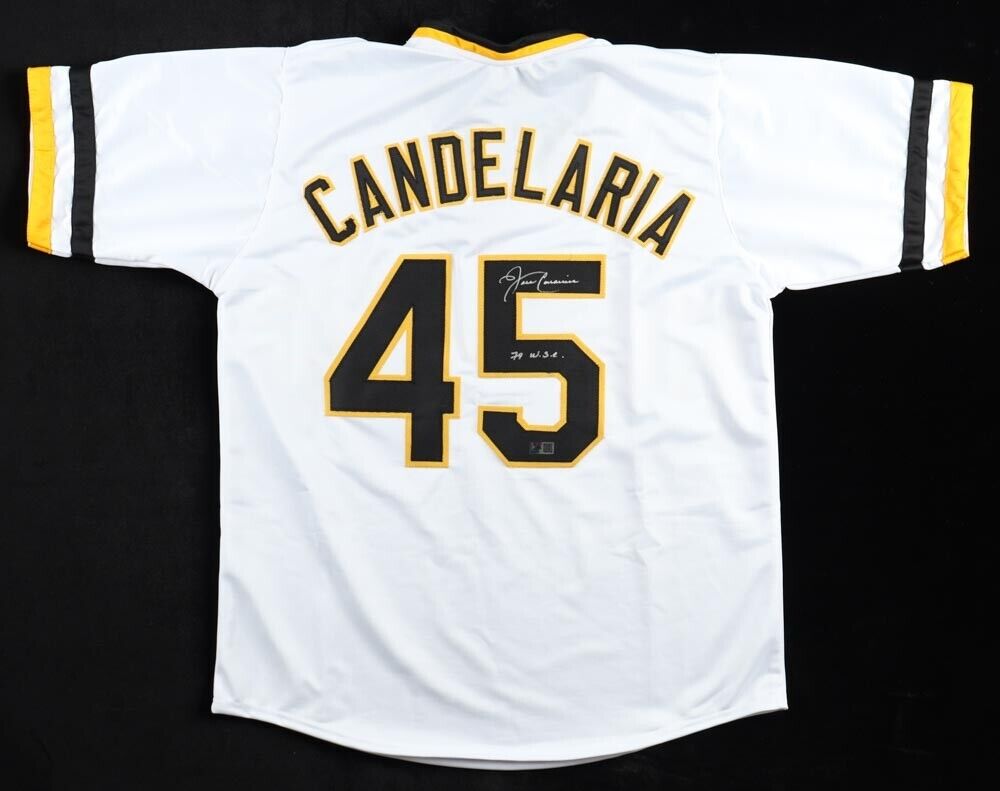 John Candelaria Signed Pittsburgh Pirates Jersey "79 W. S. Champion" (TSE COA)
