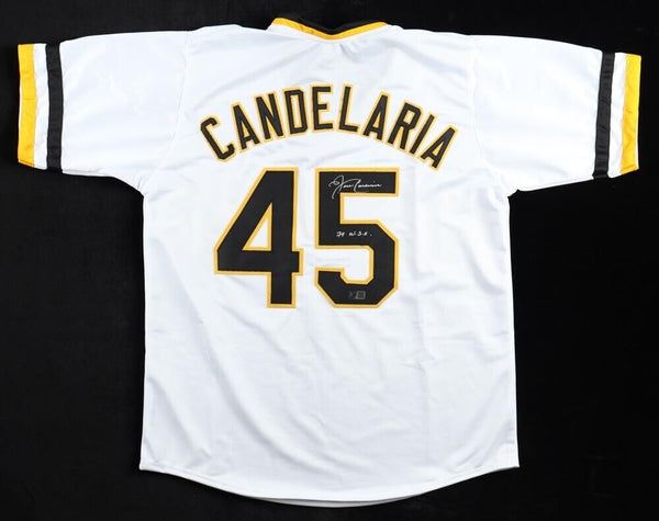 John Candelaria Signed Custom Gold Baseball Jersey with 79 W.S.C.