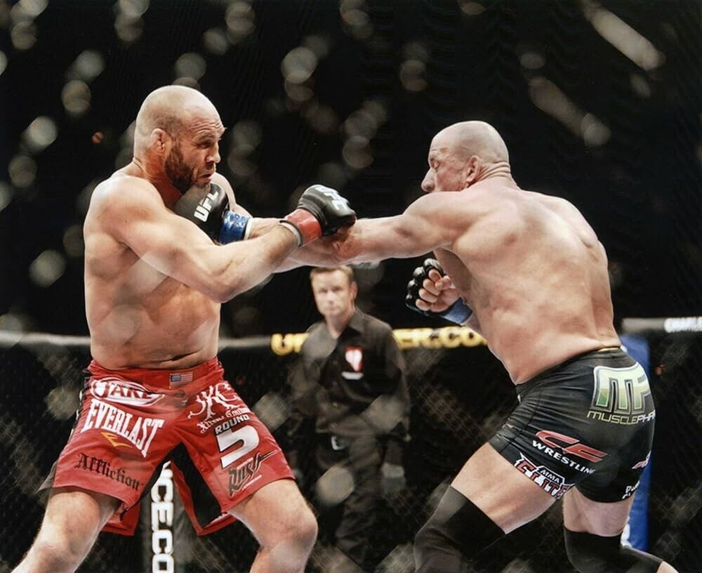Randy Couture Signed MMA Trunks (Beckett) 3xUFC Heavyweight Champion