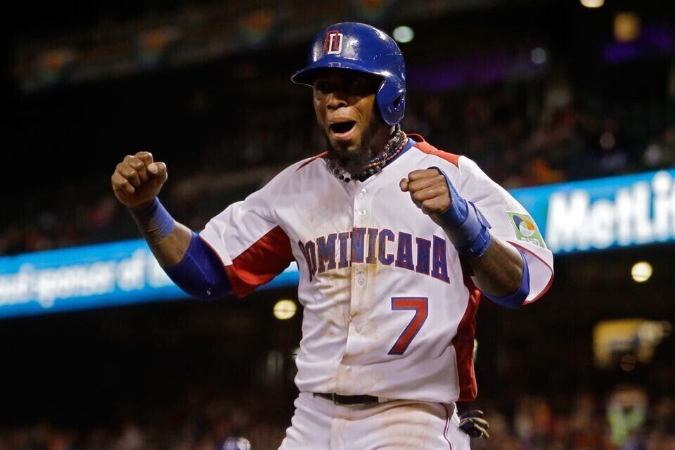 Jose Reyes Signed Dominican Republic Baseball Classic Jersey (JSA COA) N.Y Mets