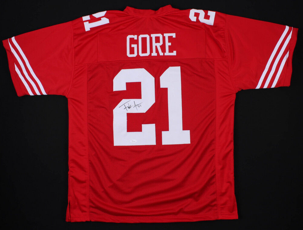 Frank Gore Signed 49ers Red Jersey (JSA COA) 5×Pro Bowl (2006, 2009, 2011–2013)