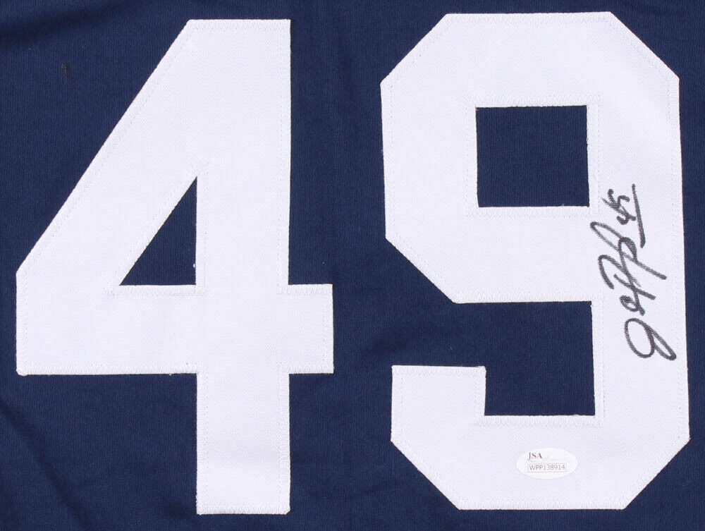 John Rocker Signed Atl. Braves Rockhead Jersey (JSA) Mr Controversial statement