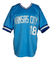 Bret Saberhagen Signed Kansas City Royals Jersey Inscribed "2x CY" (JSA COA)