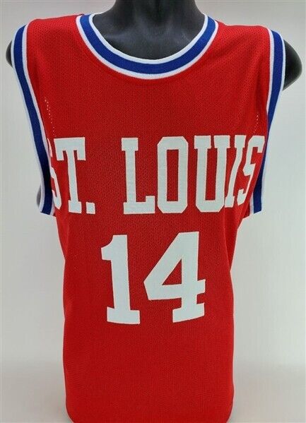 Lenny Wilkens Signed Hawks Jersey (JSA COA) St. Louis All Star Guard 1960–1968