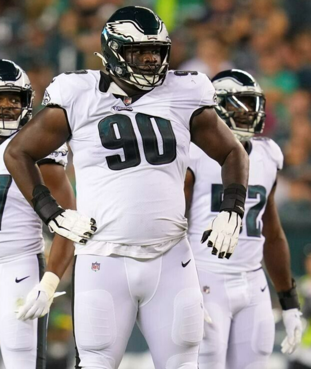 Jordan Davis Signed Philadelphia Eagles Jersey (JSA COA) 2022 1st Round Pick DT