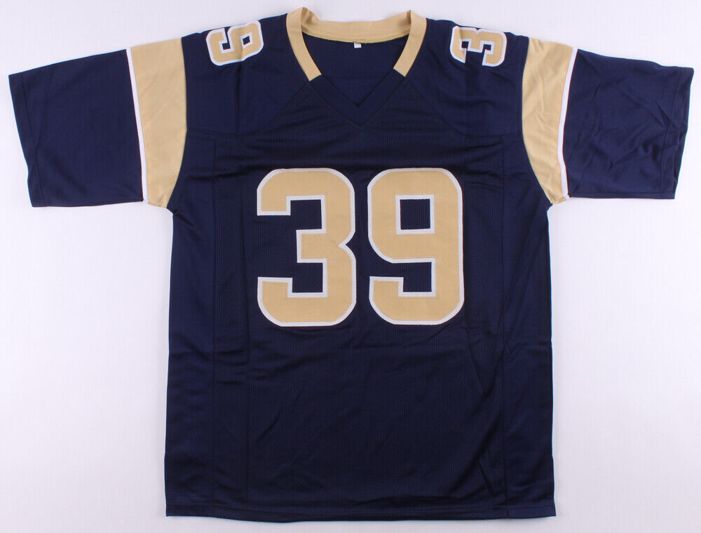 Malcolm Brown Signed Los Angeles Rams Jersey inscribed "Go Rams"(JSA COA) Texas