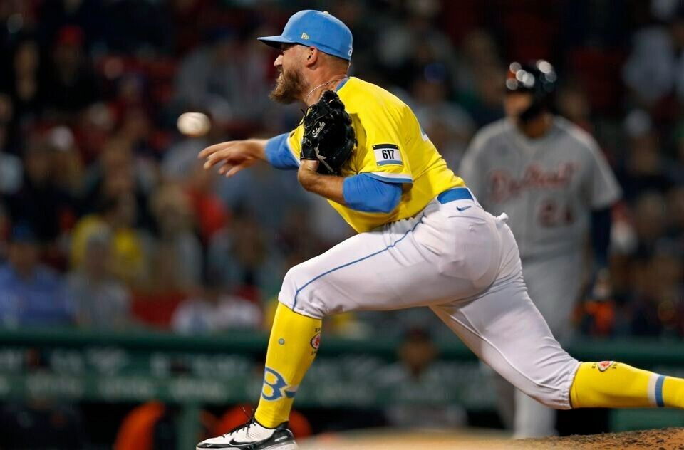 John Schreiber Signed Boston Red Sox Citi Connect Jersey JSA COA Bosox  Pitcher