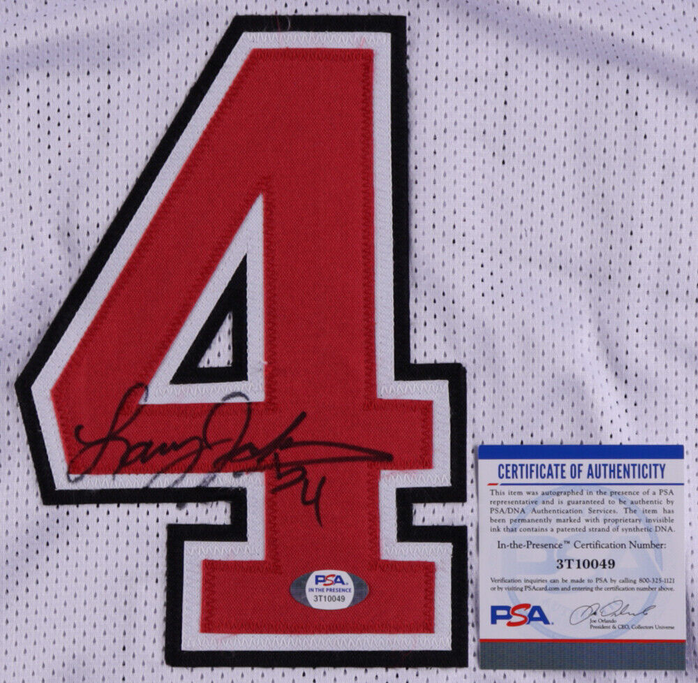 Larry Johnson Signed UNLV Runnin' Rebels Jersey (PSA COA) #1 Overall Pick 1991