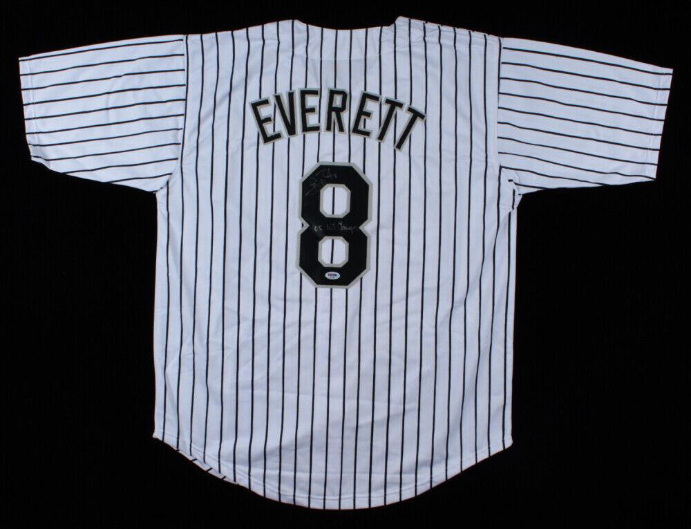 Carl Everett Signed Chicago White Sox Jersey Inscribed 05 WS Champs (PSA COA) DH