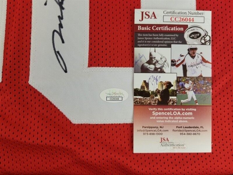 Mike Rozier Signed Nebraska Cornhuskers Jersey (JSA COA) Houston Oilers RB