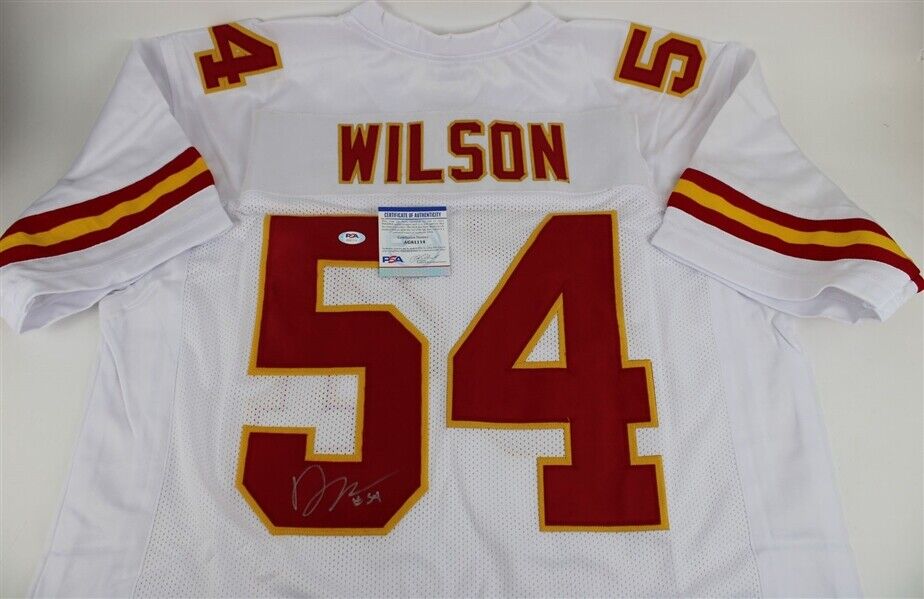 Damien Wilson Signed Kansas City Chiefs Jersey /PSA/DNA COA Super Bowl LIV Champ