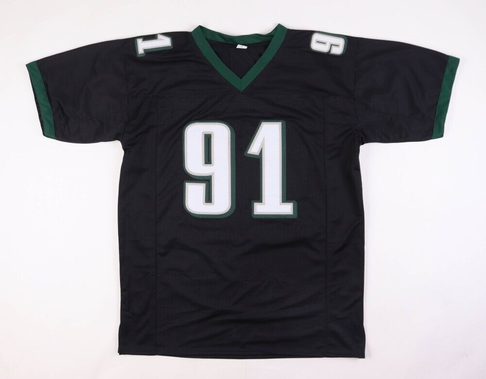 Fletcher Cox Signed Philadelphia Eagles Black Jersey (JSA COA) 4×Pro Bowl D.T.