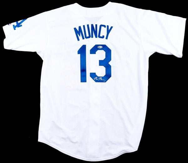 Max Muncy Signed Los Angeles Dodgers Jersey (Beckett) 2020 World Serie –