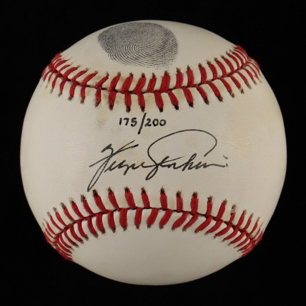 Fergie Jenkins Signed Chicago Cubs N.L. Baseball & Display Case w/Thumbprint COA