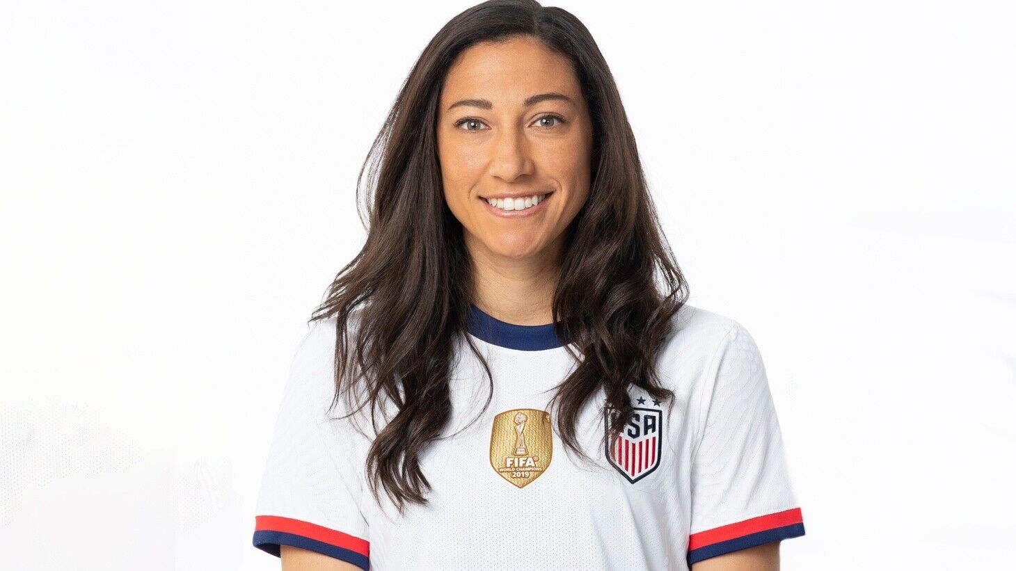 Christen Press Signed Women's Team USA Jersey (RSA Holo) 2015 & 2019 World Cup